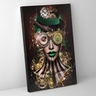 Quadro Steam Punk Verde - 1 Tela