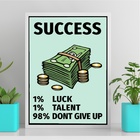 Quadro Sucesso – Sr. Monopoly 33x24cm - Com Vidro Moldura Bra