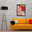 Quadro Superman Sanduíche 45x34cm - Com Vidro Moldura:madeira