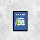 Quadro Surf Point 24x18cm Moldura:madeira Preta