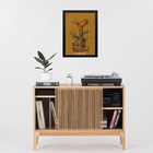 Quadro Tacos De Golf Vintage 33x24cm Moldura:madeira Preta