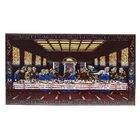 Quadro Tapete De Veludo Santa Ceia 60x120 Cm