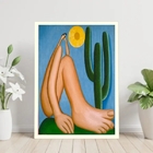 Quadro Tarcila Do Amaral - Abaporu 45x34cm - Com Vidro Moldur