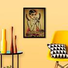 Quadro Tatoo All Pain No Gain 45x34cm - Com Vidro Moldura:mad