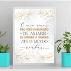 Quadro Te Amarei De Janeiro A Janeiro 24x18cm - Com Vidro Mol