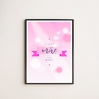 Quadro Te Amo Mãe, Você É Minha Rainha 33x24cm - Com Vidro Mo