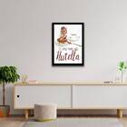 Quadro Te Amo Mais Que Nutella 33x24cm - Com Vidro Moldura:ma