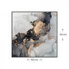 Quadro Tela Abstrato Com Moldura 60x60cm Belchior