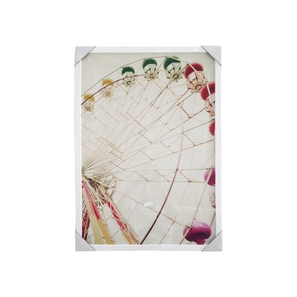 Quadro Tela C/moldura Ferris Wheel 50 X 70 X 2 3cm