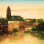 Quadro Tela Canvas Courbet, Blick Auf Frankfurt (1858)