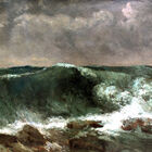 Quadro Tela Canvas Courbet, The Wave (1869)