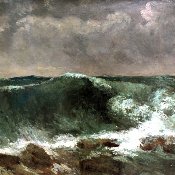 Quadro Tela Canvas Courbet, The Wave (1869)