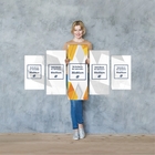 Quadro Tela Canvas Decorativo Carro Fusca Branco 155x80cm