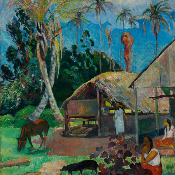 Quadro Tela Canvas Gauguin, The Black Pigs (1891)