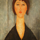 Quadro Tela Canvas Modigliani, Ritratto Di Giovane Donna, (19