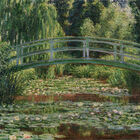 Quadro Tela Canvas Monet, The Japanese Footbridge And The Wat