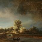 Quadro Tela Canvas Rembrandt, The Stone Bridge (1638)