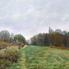 Quadro Tela Canvas Sisley, Landscape At Louveciennes (1873)