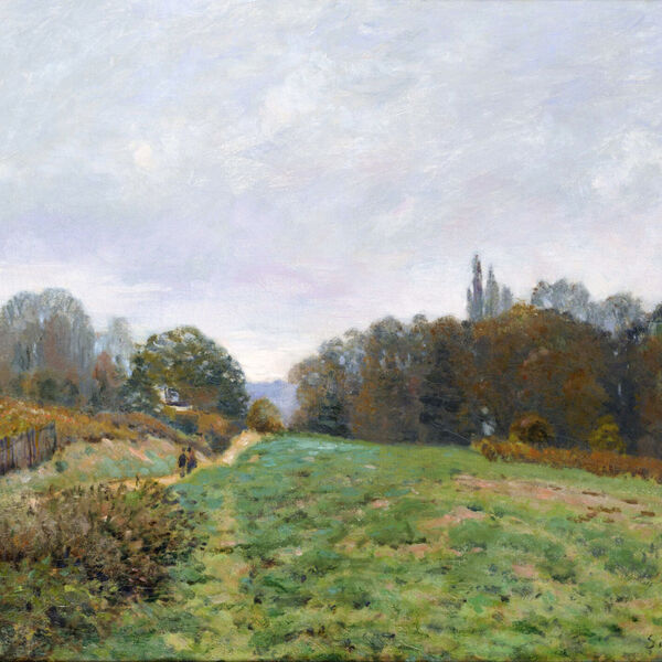 Quadro Tela Canvas Sisley, Landscape At Louveciennes (1873)