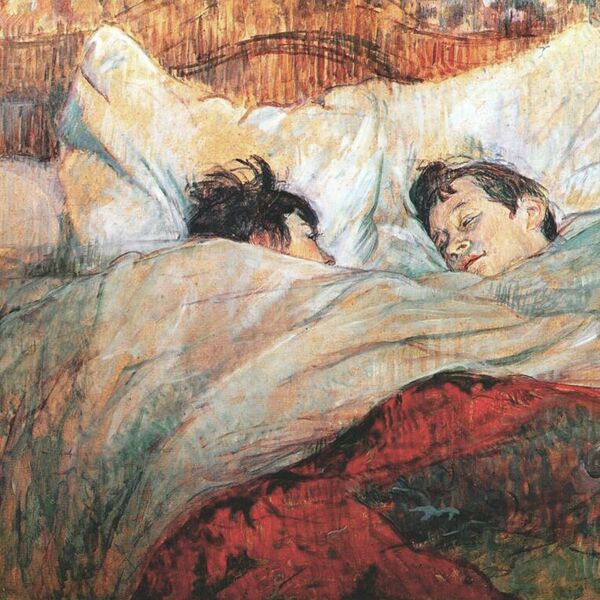 Quadro Tela Canvas Toulouse-lautrec, Le Lit (1893)