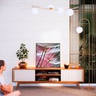 Quadro Tela Decorativa Com Moldura Dente De Leão Fundo Rosa -