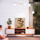 Quadro Tela Decorativa Com Moldura Folhas - 70x70cm Carvalho