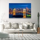 Quadro Tela Decorativa Rainbow Bridge Tokyo Sem Moldura Sem V