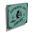 Quadro Tela Gm Authentic Soul Pilot Verde 40 X 40 X 1 8 Cm