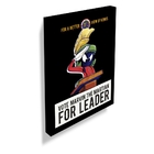 Quadro Tela Looney Marvin Vote For Leader Fd Preto