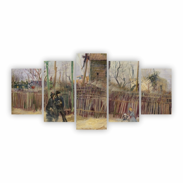 Quadro Tela Uma Cena De Rua Em Montmartre Van Gogh 200x100cm | Leroy Merlin