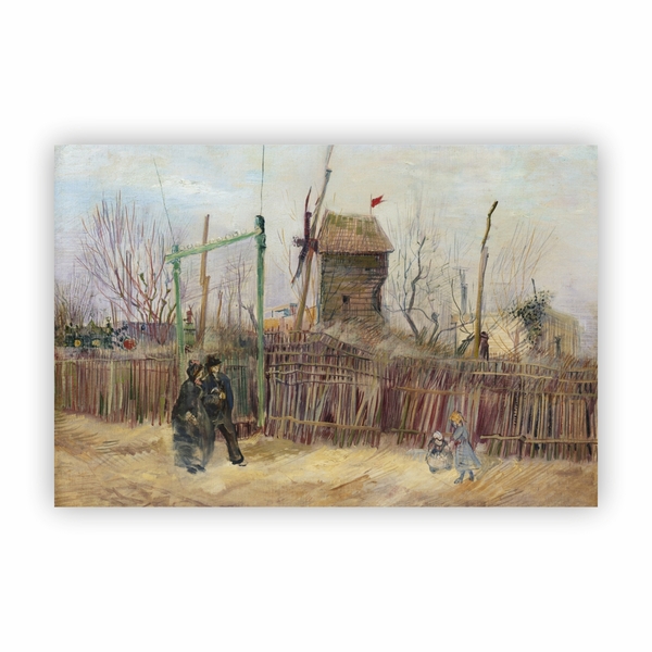 Quadro Tela Uma Cena De Rua Em Montmartre Van Gogh 60x40cm | Leroy Merlin