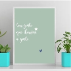 Quadro Tem Gente Que Ilumina A Gente 33x24cm - Com Vidro Mold