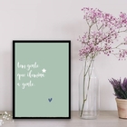 Quadro Tem Gente Que Ilumina A Gente 45x34cm - Com Vidro Mold