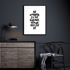 Quadro Tenha 99% De Fé  - 60x48cm Moldura:madeira Branca