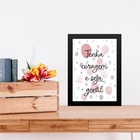 Quadro Tenha Coragem E Seja Gentil 33x24cm - Com Vidro Moldur