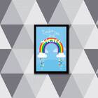 Quadro Tenha Um Dia Mágico 24x18cm Moldura:madeira Preta