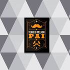 Quadro Tenho O Melhor Pai 24x18cm Moldura:madeira Branca