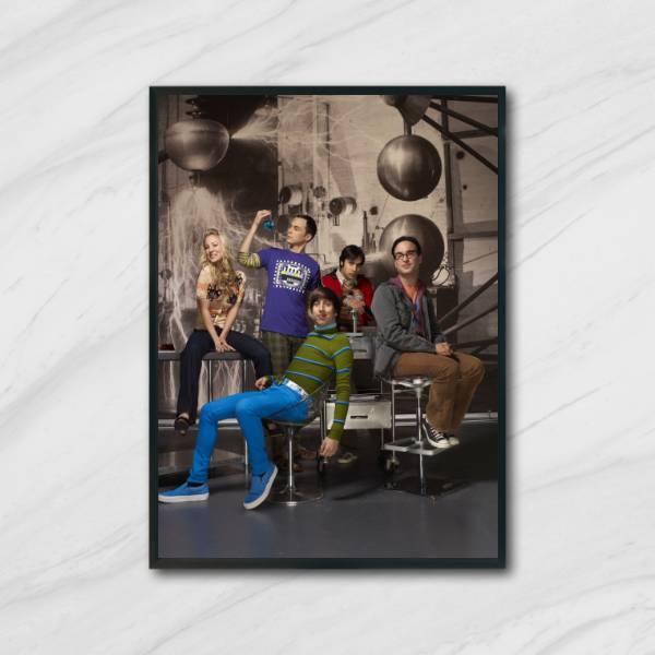 Quadro The Big Ben Theory 24x18cm Moldura:madeira Preta