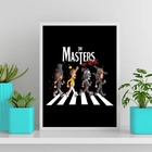 Quadro The Masters Of Rock 33x24cm Moldura:madeira Preta