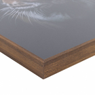 Quadro Tigre Marrom com Vidro 60x90cm Arte Própria