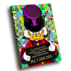 Quadro Tio Patinhas Culpado -- Br Artes Pequeno 60x40