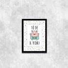 Quadro To De Bacon A Vida 33x24cm - Com Vidro Moldura:madeira