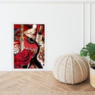 Quadro Trabalho De Umbanda 33x24cm - Com Vidro Moldura:madeir