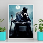 Quadro Tranca Rua Das Almas 24x18cm - Com Vidro Moldura:madei