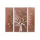 Quadro Trio Árvore Seca - Preto