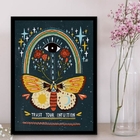 Quadro Trust Your Intuition 24x18cm Moldura:madeira Branca