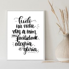Quadro Tudo Na Vida Vem A Mim Com Facilidade 33x24cm - Com Vi