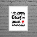 Quadro Tudo Que Deus Faz Durará Eternamente 24x18cm Moldura:m
