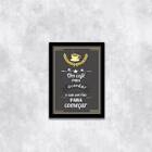 Quadro Um Café Para Acordar E Um Sorriso 24x18cm - Com Vidro