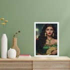 Quadro Umbanda Cigana Esmeralda 33x24cm Moldura:madeira Preta